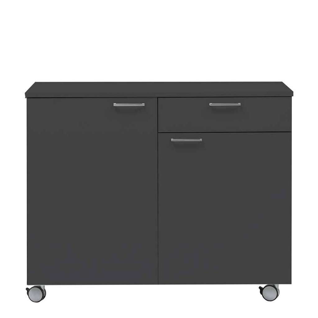 Küchenschrank in Anthrazit rollbar