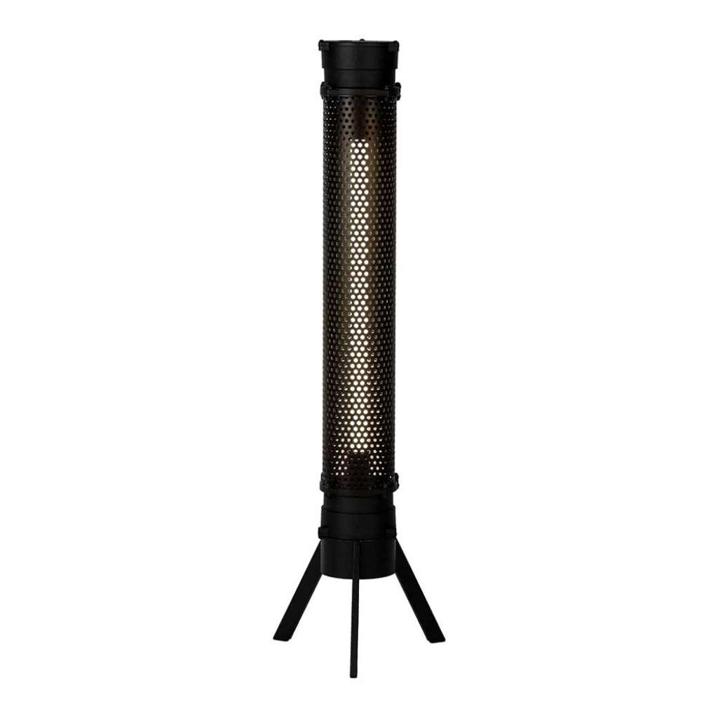 Metall Stehlampe in Schwarz LED Beleuchtung