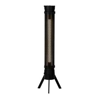 Metall Stehlampe in Schwarz LED Beleuchtung