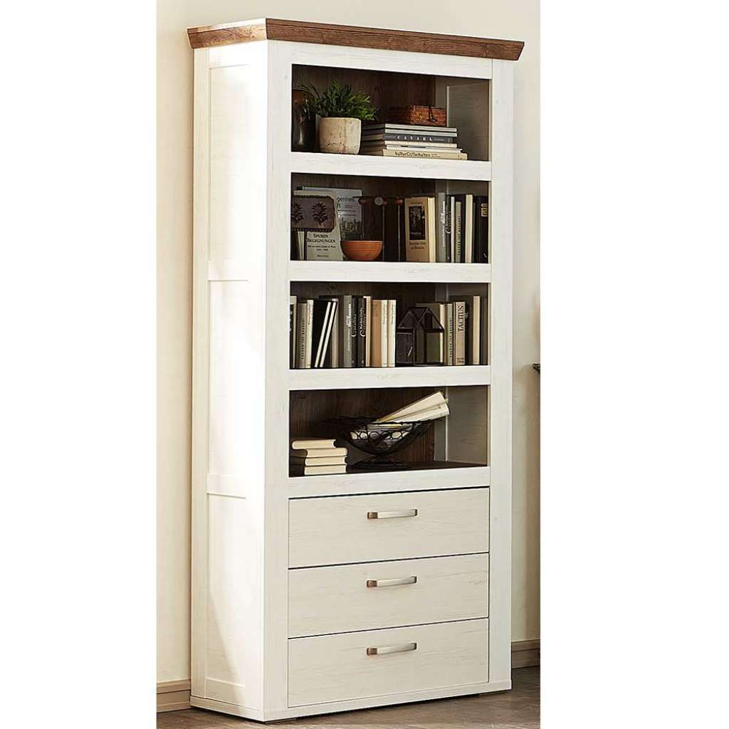 Bücherregal in Weiß Landhausstil