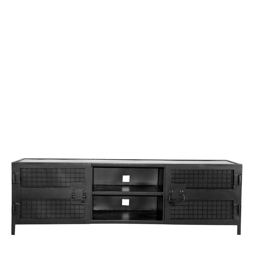 TV Board in Schwarz Metall