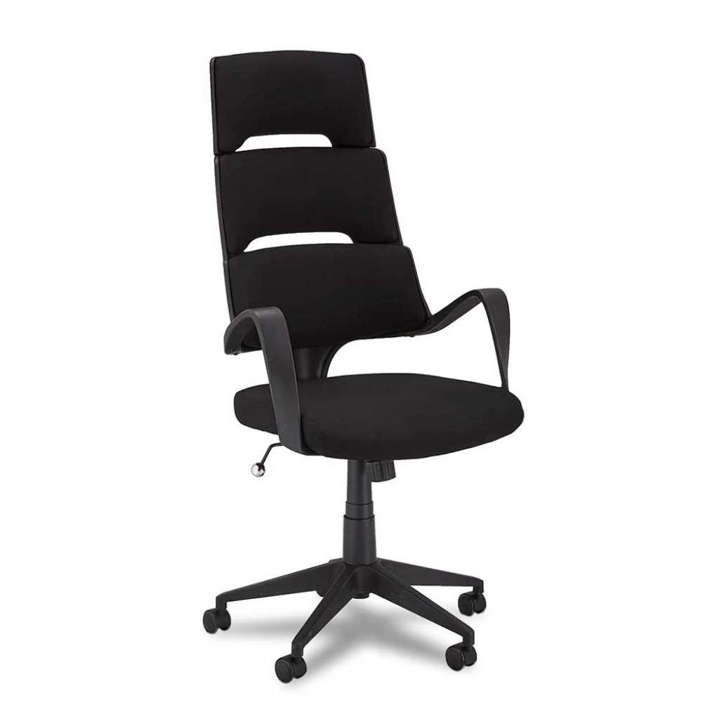 Bürostuhl in Schwarz hoher Lehne