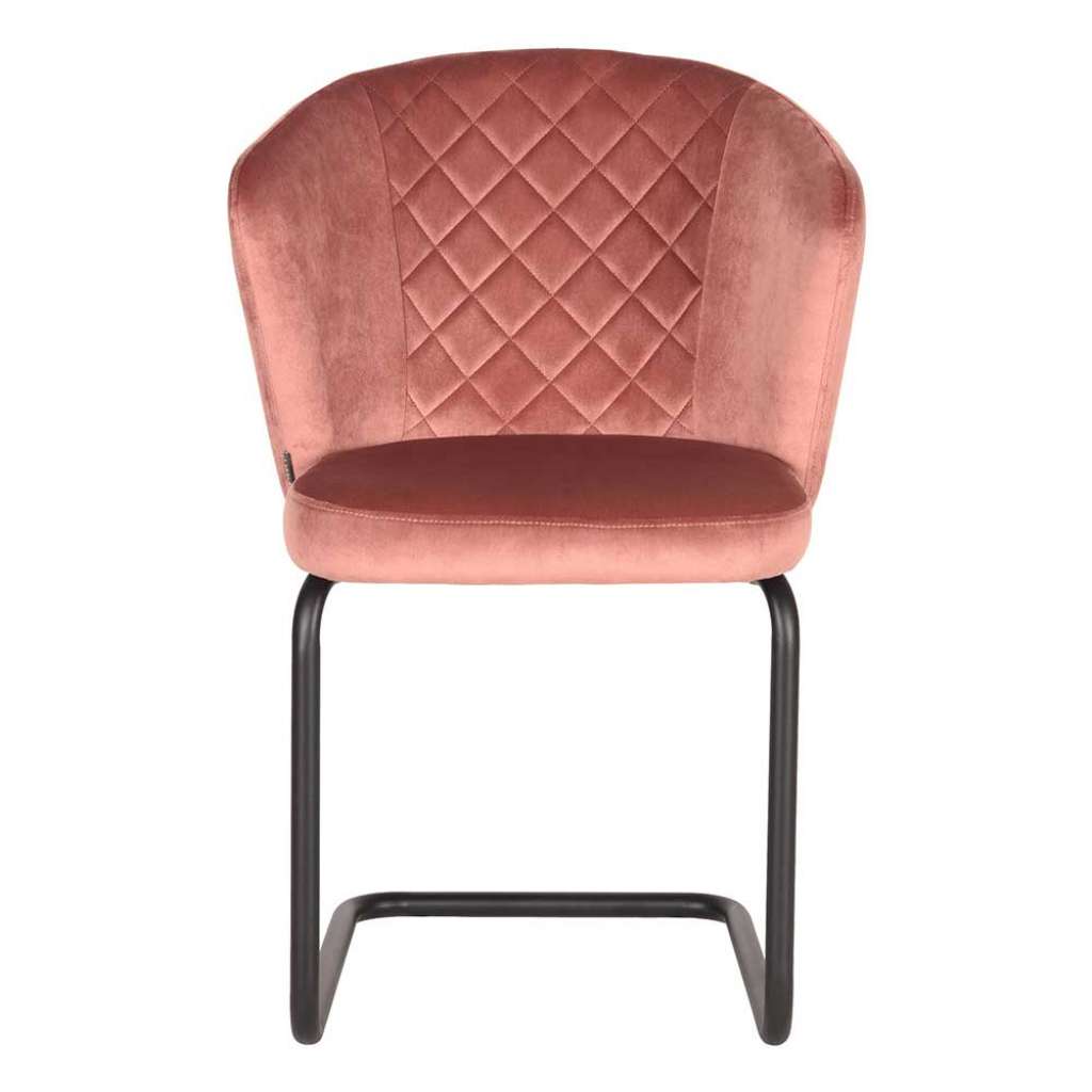 Esszimmerstuhl in Altrosa Armlehnen