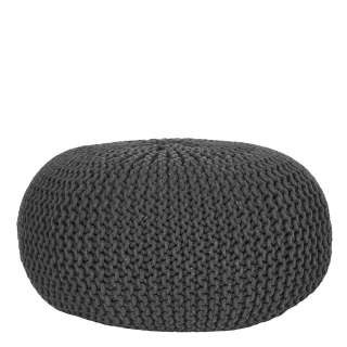 Skandi Design Pouf in Anthrazit Strickstoff