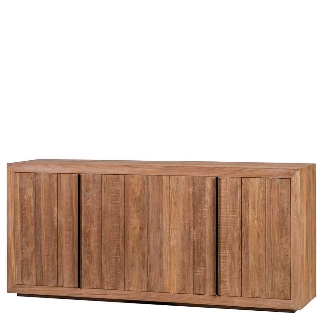 Esszimmersideboard aus teilmassivem Teakholz 200 cm breit