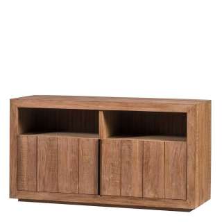 TV Schrank aus Teak teilmassiv 75 cm hoch