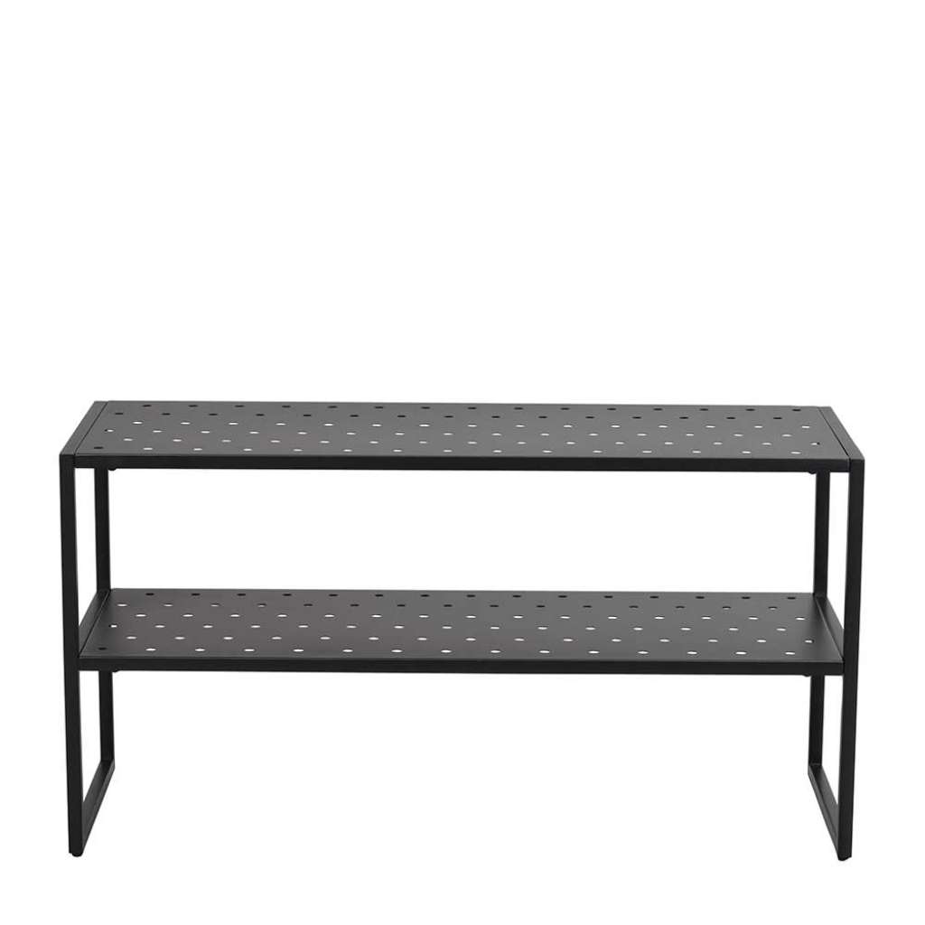 Schuhregal in Schwarz 80 cm breit