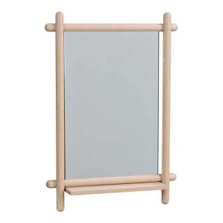 Garderoben Spiegel aus Eiche White Wash massiv modern