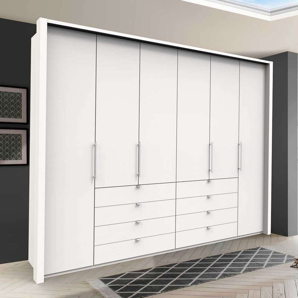 Ankleideschrank in Weiß 4 türig