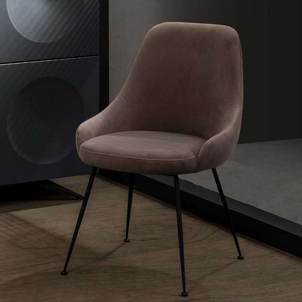 Polsterstuhl in Taupe modern