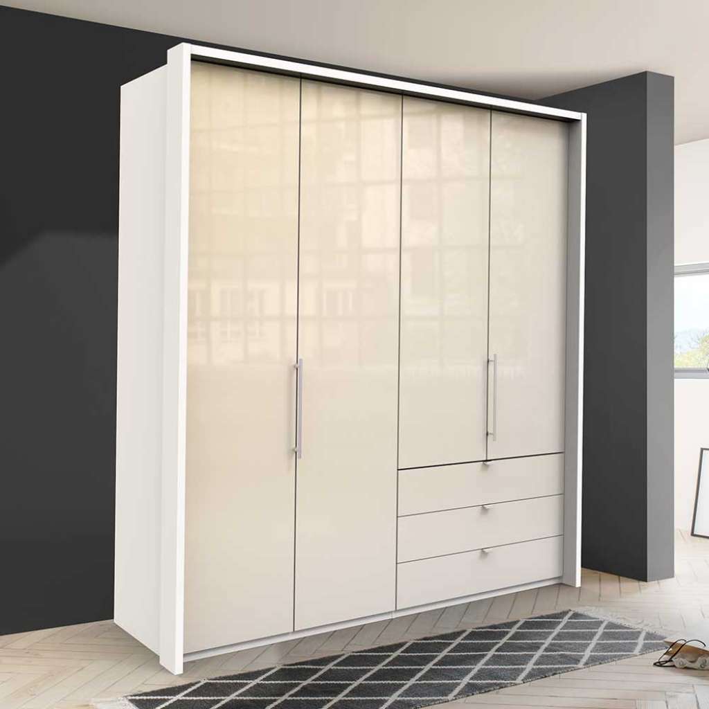 Kleiderschrank in Cremefarben modernem Design