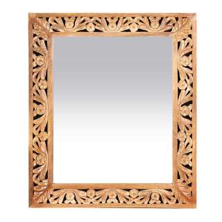 Designer Wandspiegel mit Holzrahmen Vintage Look