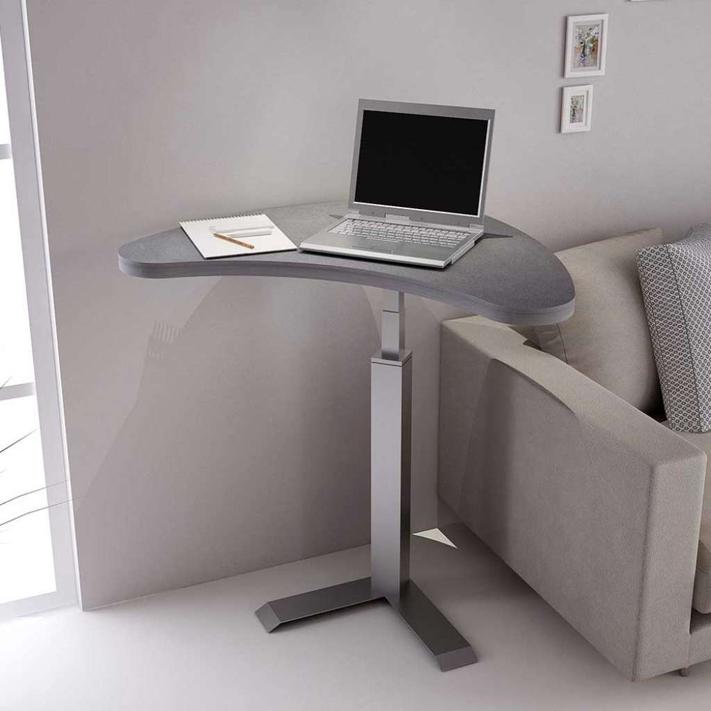 Moderner Laptoptisch in Beton Grau höhenverstellbar