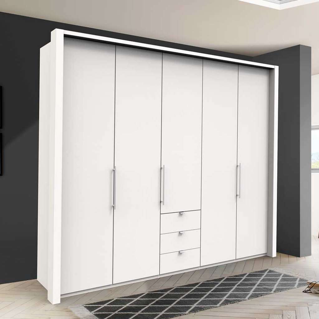 Moderner Kleiderschrank 3 türig Weiß