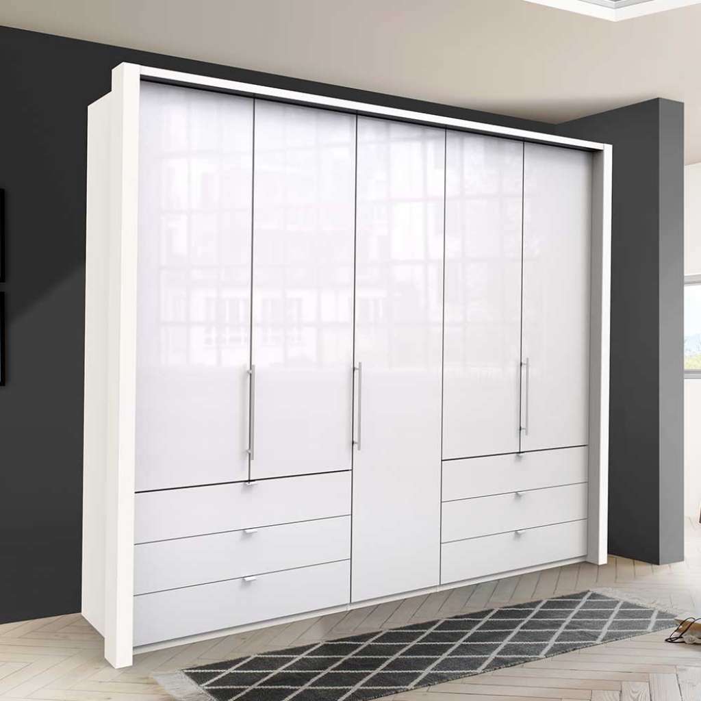 Weißer Schlafzimmerschrank 3 türig modern