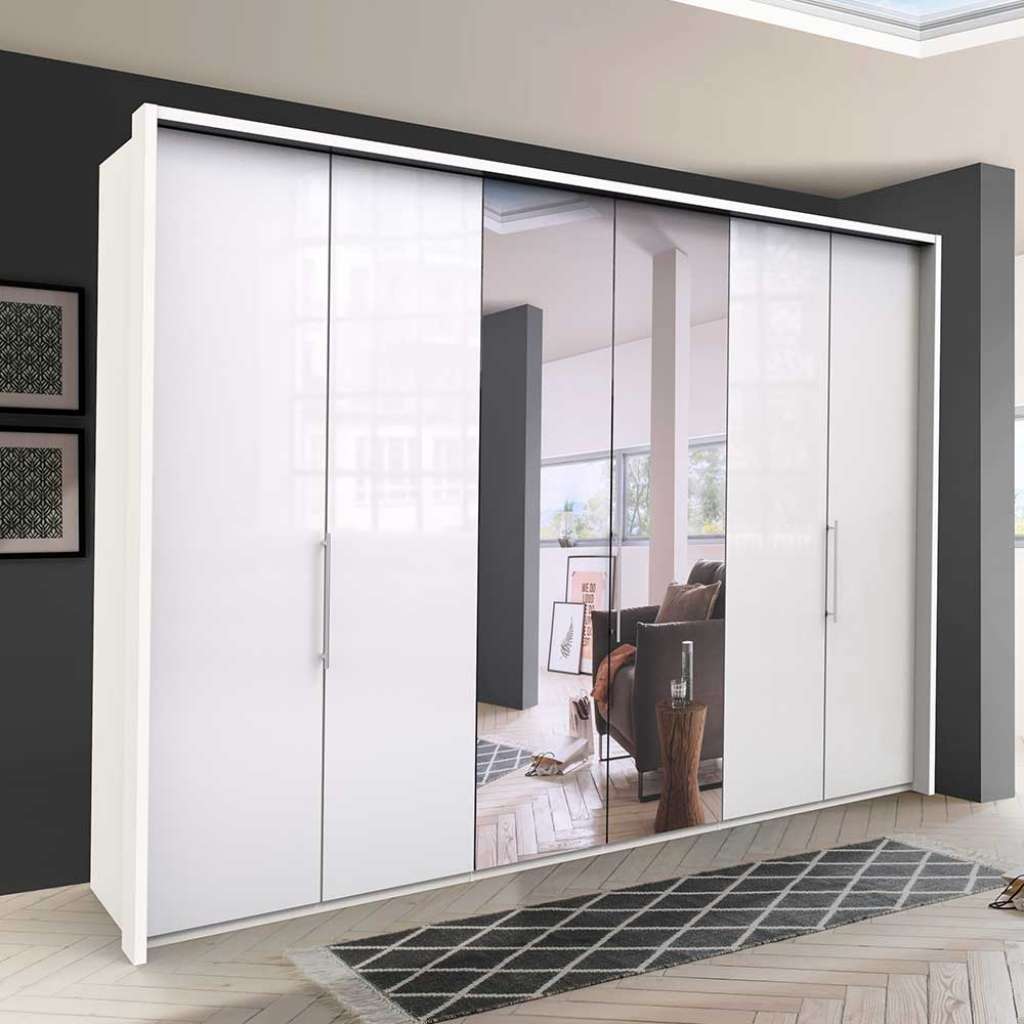Falttürenschrank mit Spiegel modern