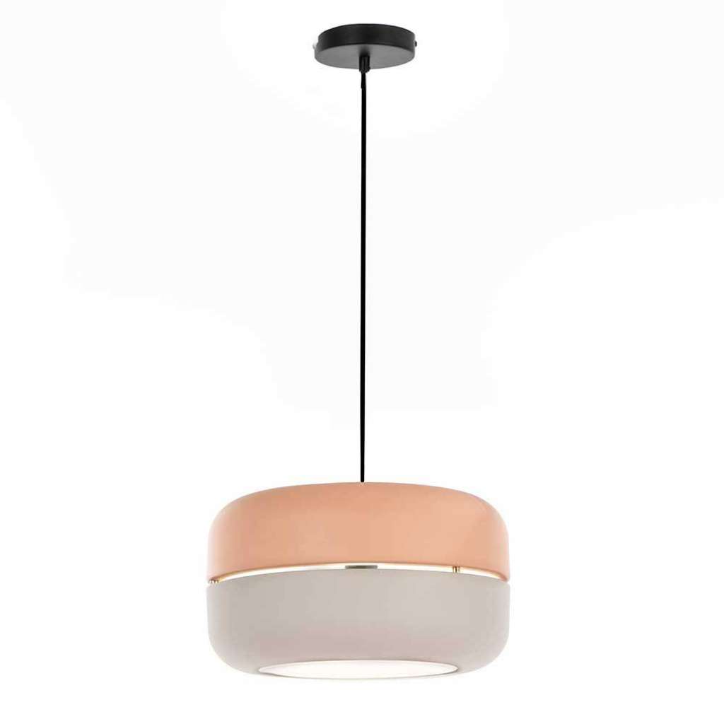 Hängeleuchte in Rosa und Grau Skandi Design