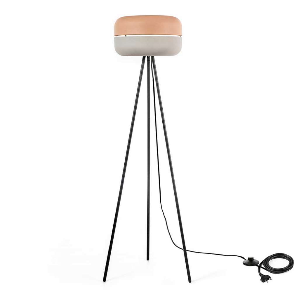 Stehlampe in Rosa und Grau Skandi Design