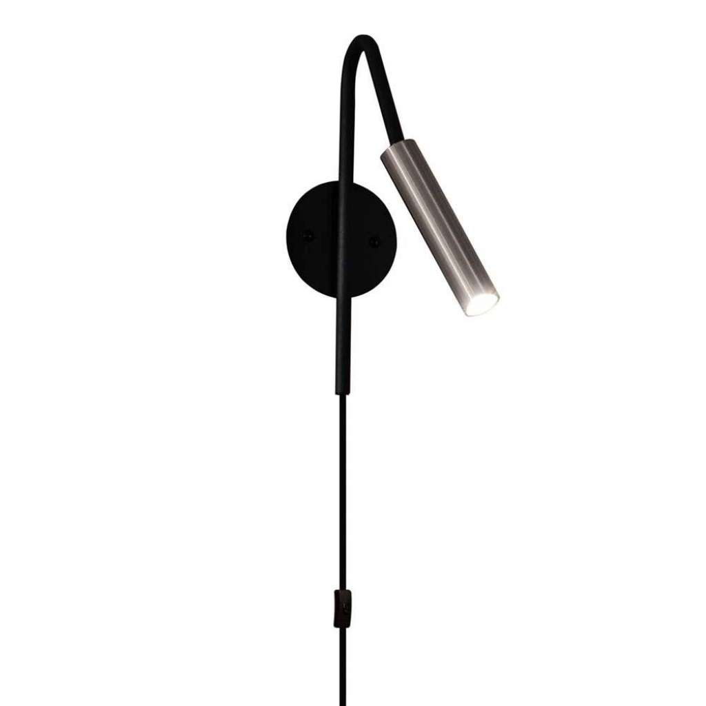 Wandleuchte aus Metall Schwarz