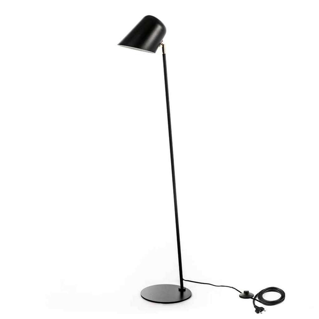 Stehleuchte in Schwarz 130 cm hoch