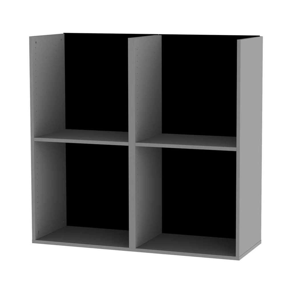 Wand Regal in Grau und Schwarz Skandi Design