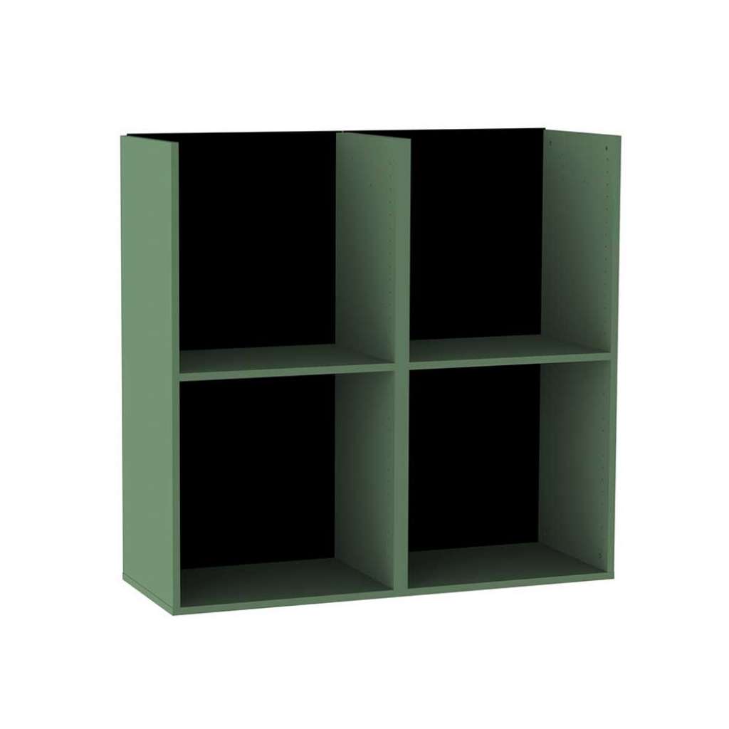 Hängeregal in Dunkelgrün und Schwarz Skandi Design