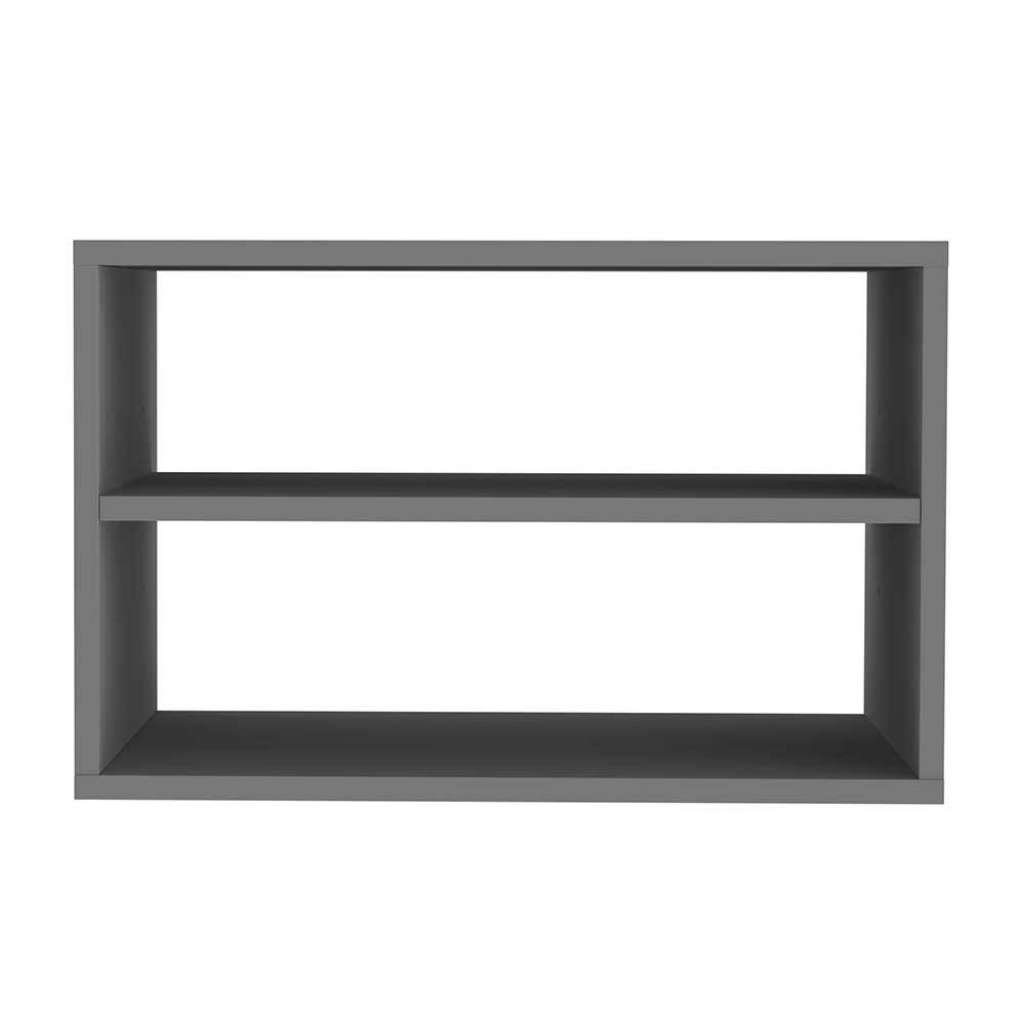 Graues Wand Regal in rechteckiger Form Skandi Design