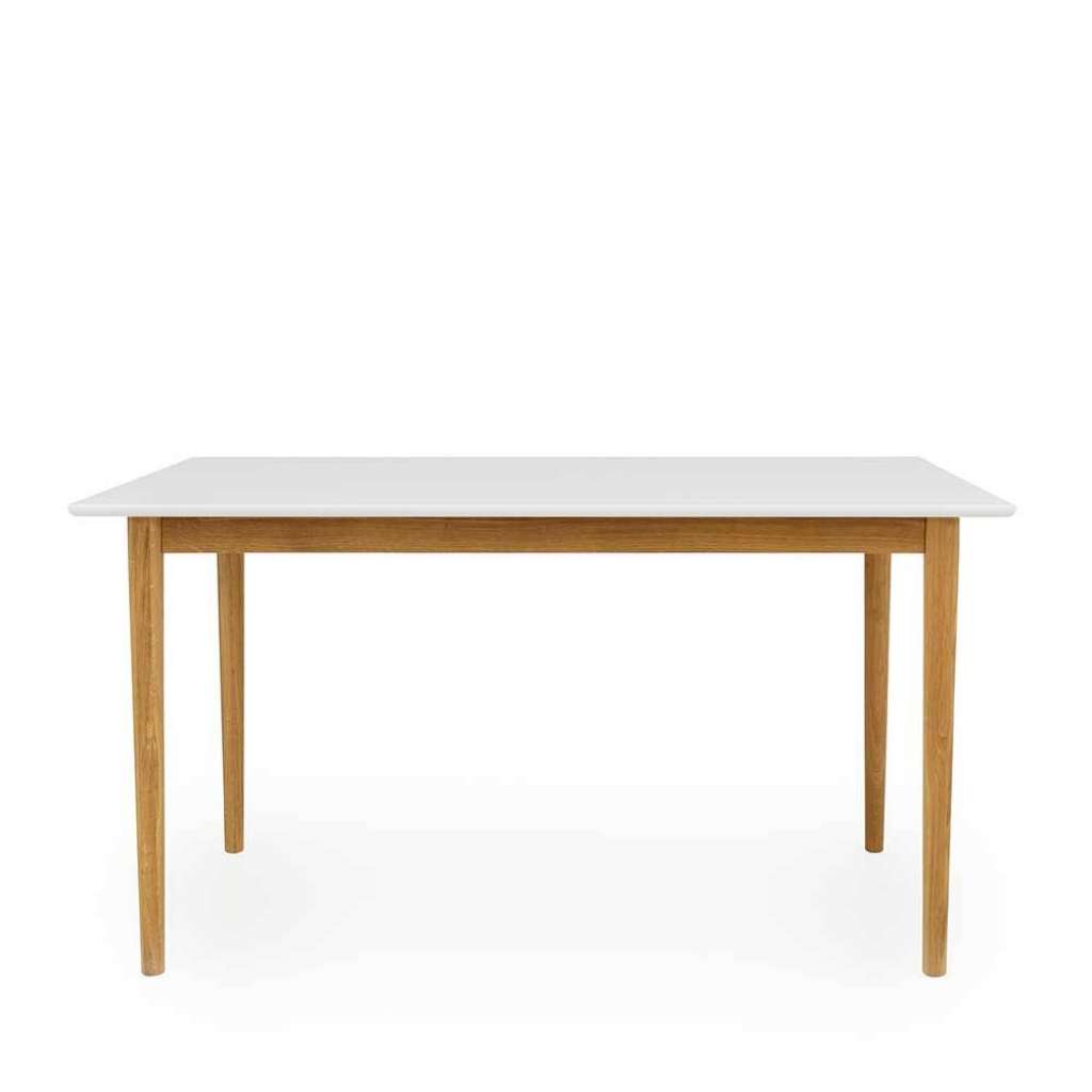 Küchen Tisch in Weiß und Eichefarben 140 cm breit