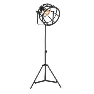 Industriedesign Stehleuchte aus Metall 170 cm hoch