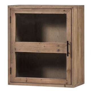 Küchenschrank mit einer Glastür Holz Antik