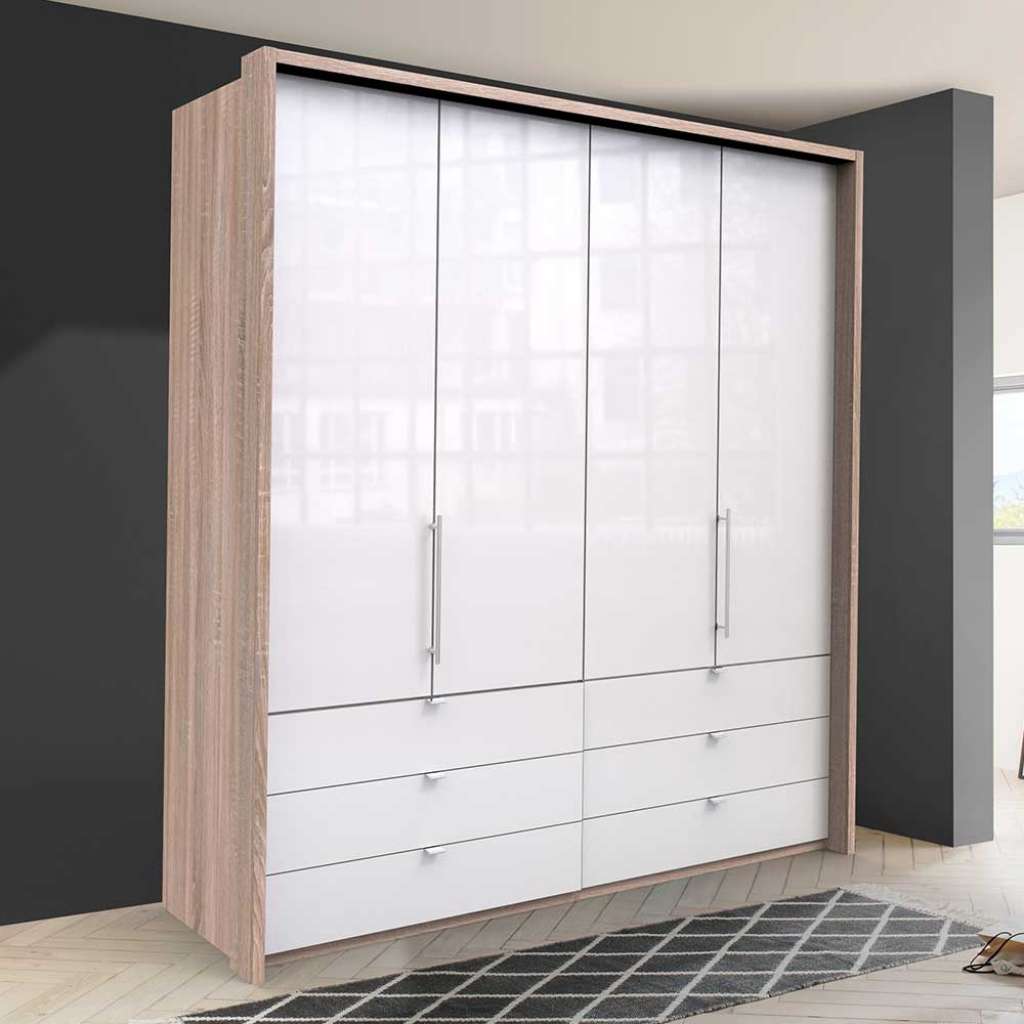 Jugend Kleiderschrank 2 türig mit Schubladen modern