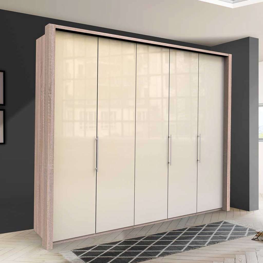 XL Schlafzimmerschrank in Cremefarben Eiche Sägerau