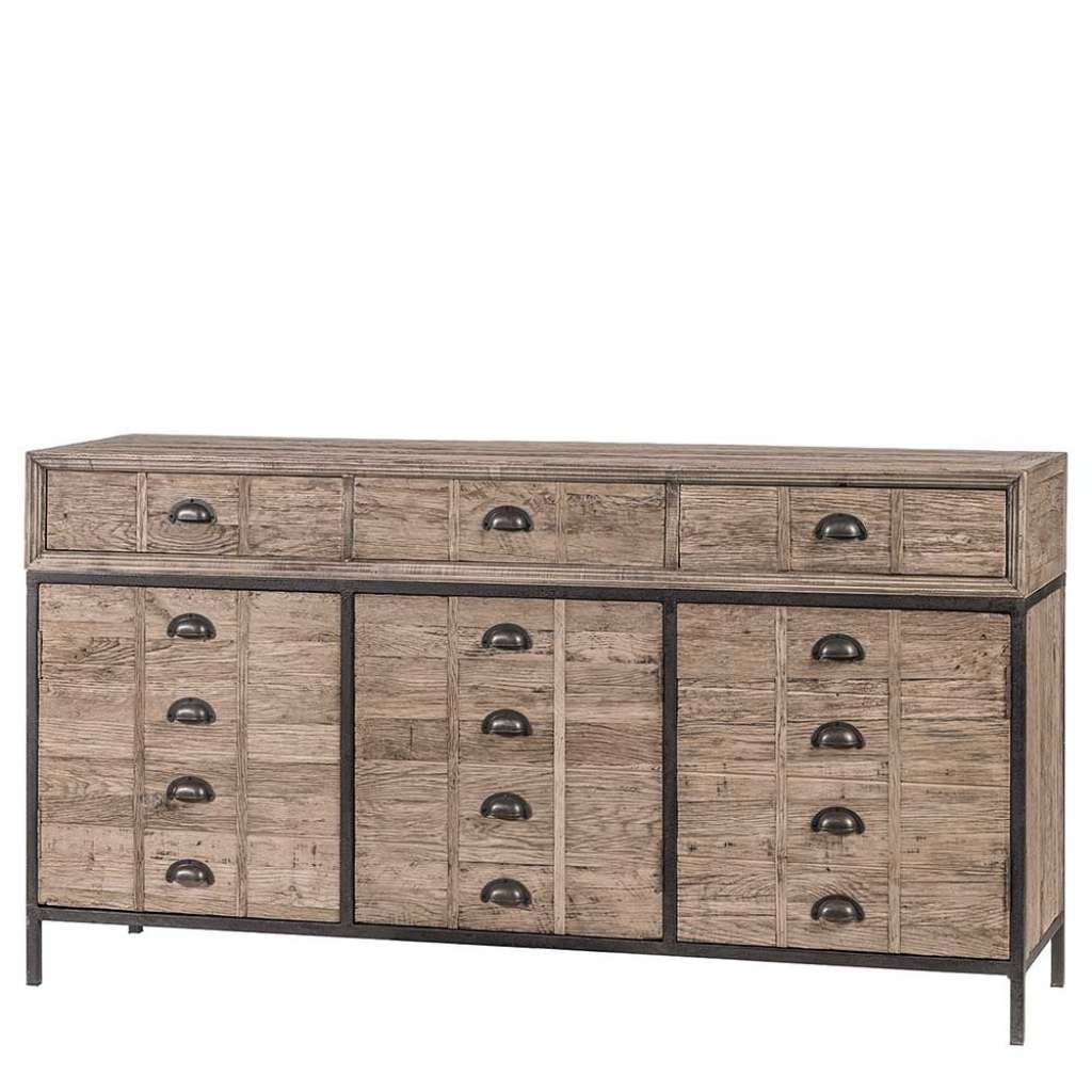 Große Kommode aus Eiche antik Recyclingholz 160 cm breit