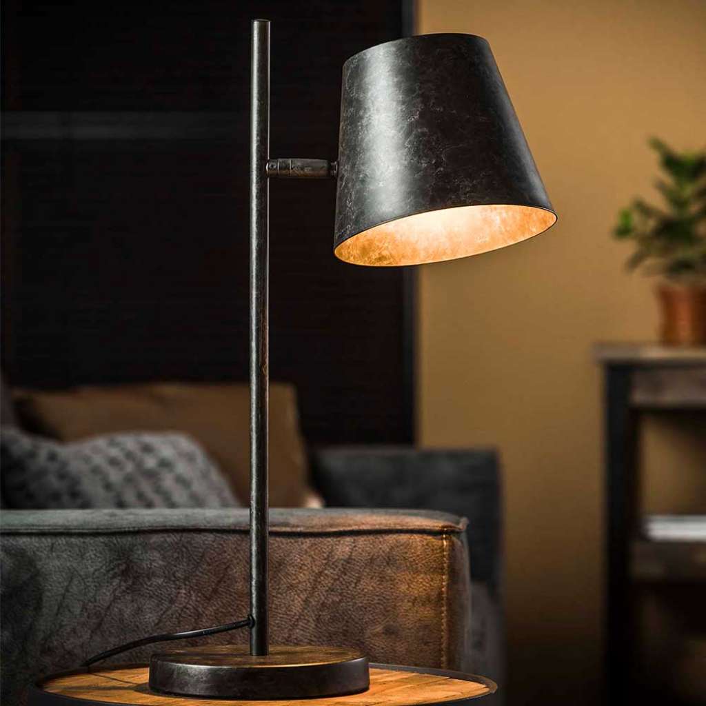 Tischlampe in Anthrazit Loft Design