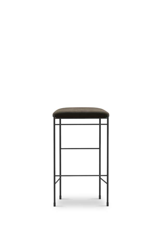 New Works - Covent Bar Hocker - Royal Nubuck Havanna 30258 - H75
