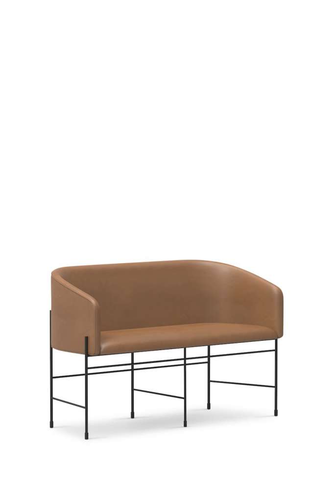 New Works - Covent Love Seater Bank - Shade Ochre 20291