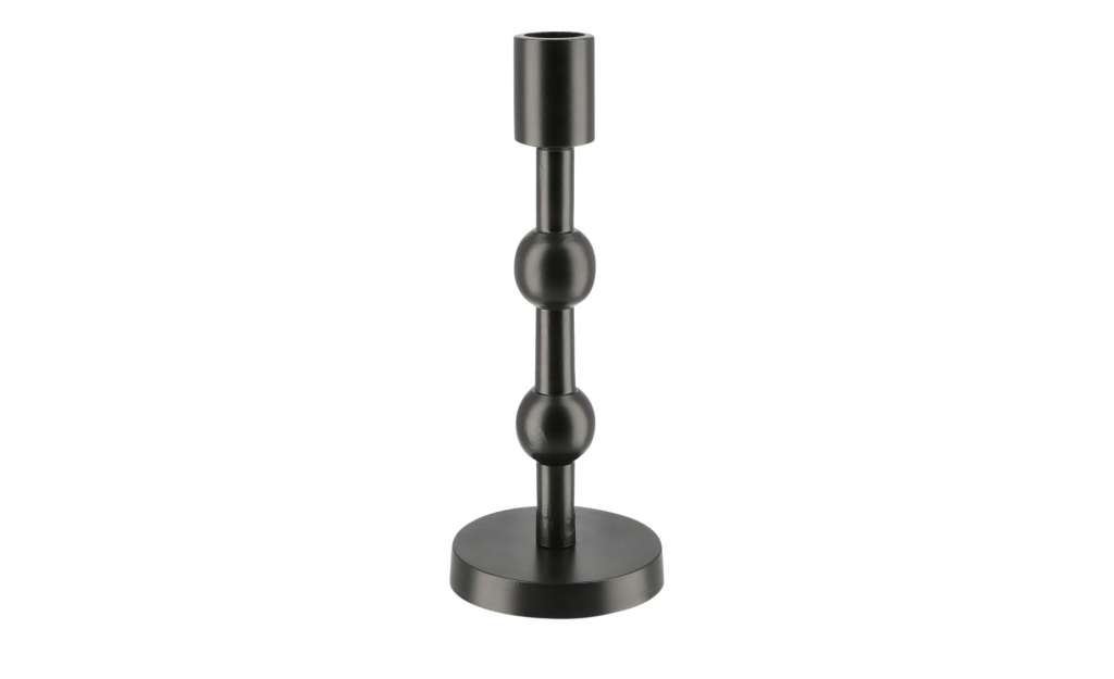Kerzenhalter ¦ schwarz ¦ Metall Ø: 9 Dekoration > Kerzen & Lichter > Kerzenständer - Höffner