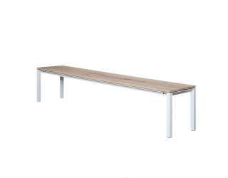 Janua - S 600 Sitzbank - Eiche Altholz - Gestell Rostbraun - 140x40 - indoor