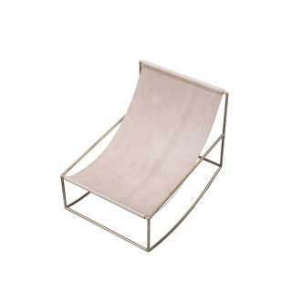 valerie_objects - Rocking Chair - brass leather