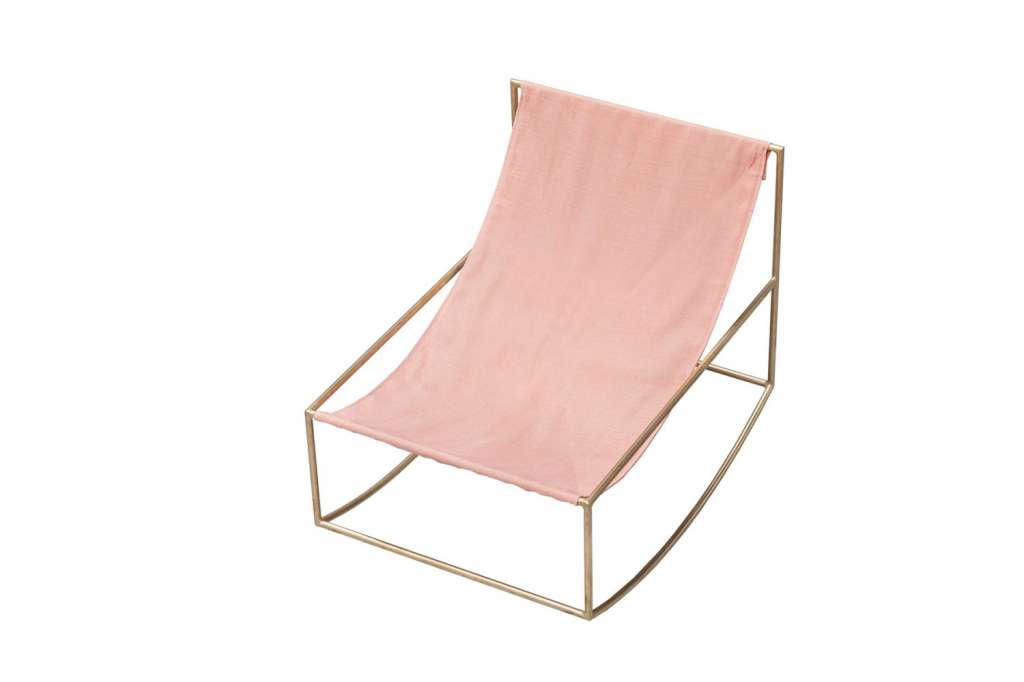 valerie_objects - Rocking Chair - brass pink