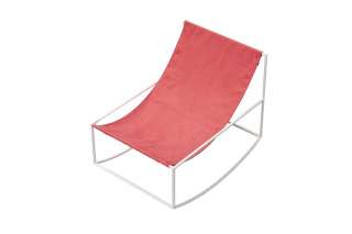valerie_objects - Rocking Chair - white red