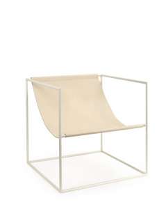 valerie_objects - Solo Seat - cream white leather