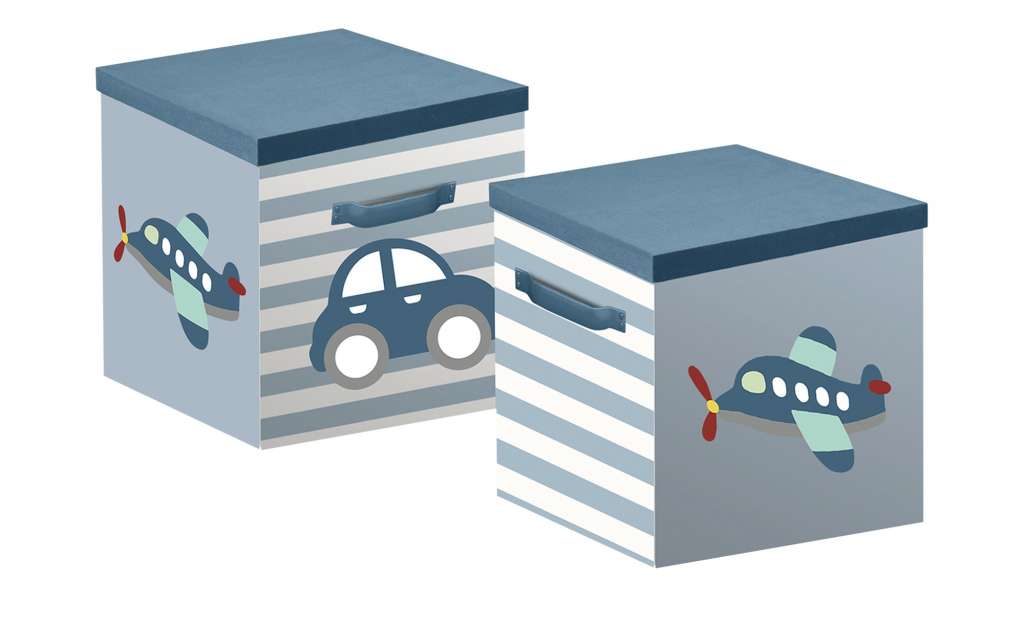 Aufbewahrungskiste (1 Stück)  Flexa ¦ blau ¦ Webstoff (100% Baumwolle) Baby > Unterwegs > Boxen - Höffner