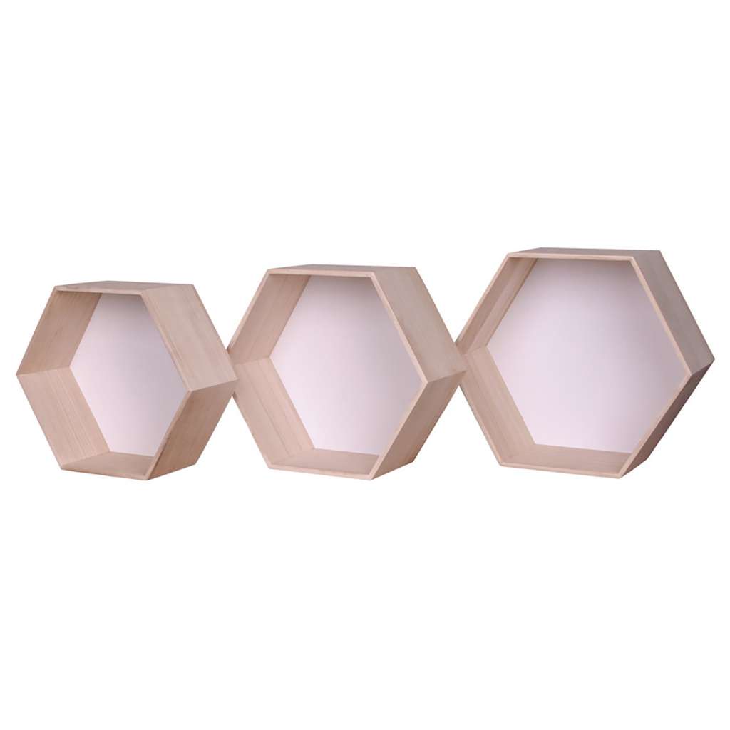 home24 Wandregal Cusset I (3er-Set)