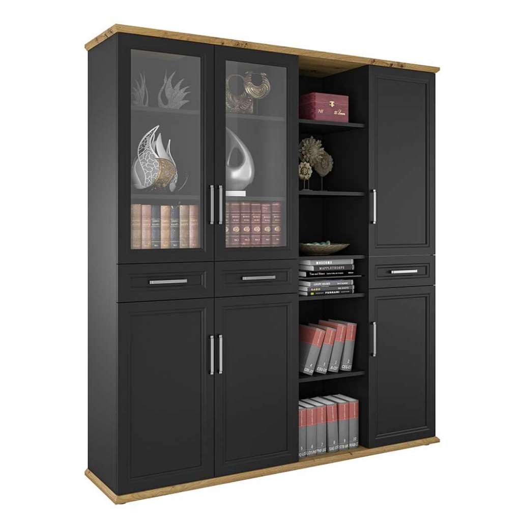 Aktenordnerschrank in Anthrazit Asteichefarben