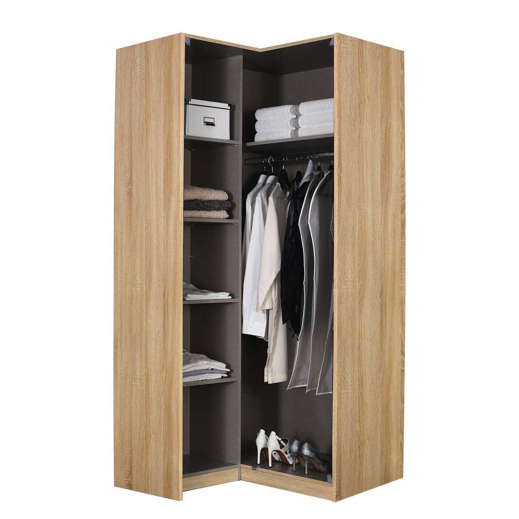 home24 Drehtüren-Eckschrank Alabama II