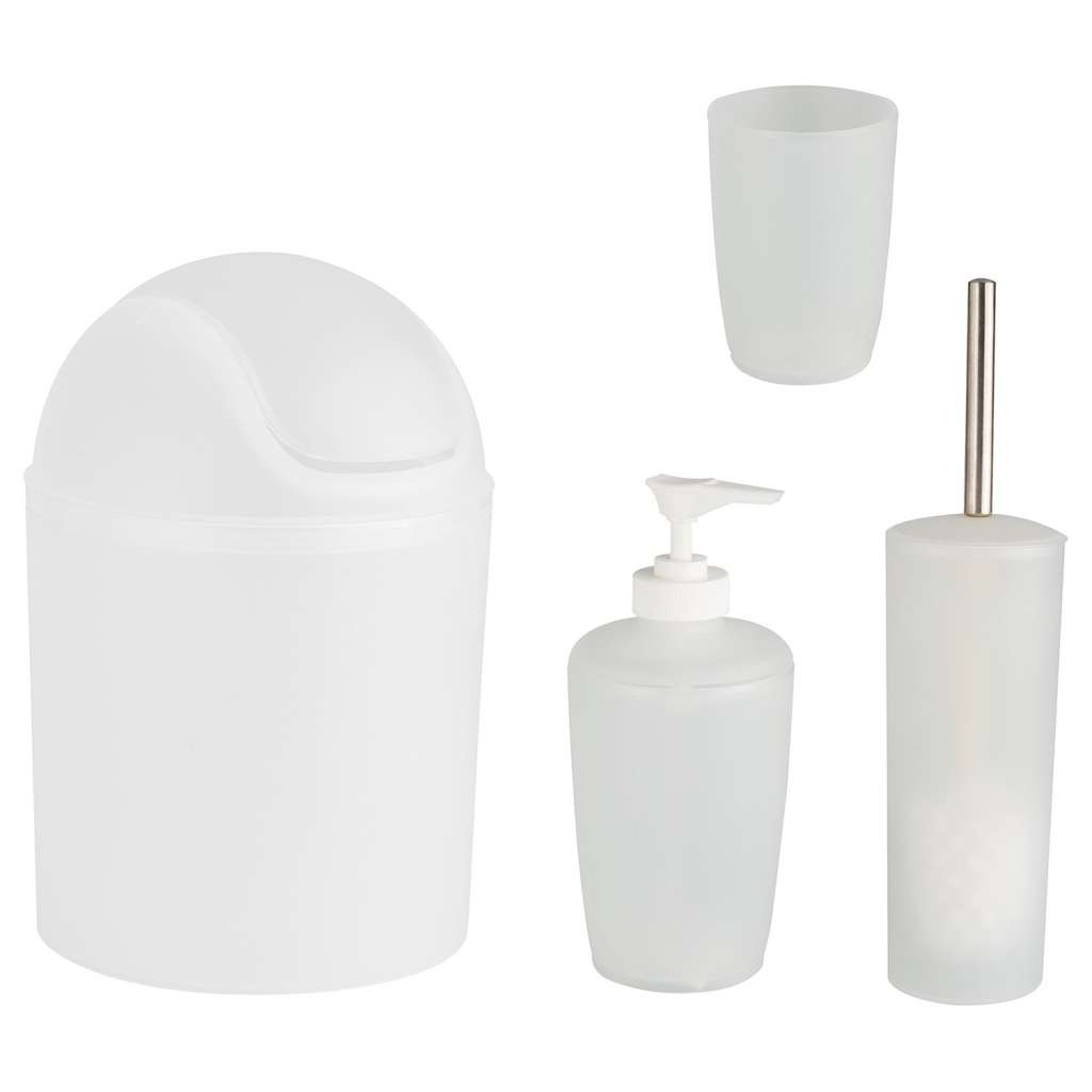 home24 Bad-Accessoire-Set Arktis (4-teilig)