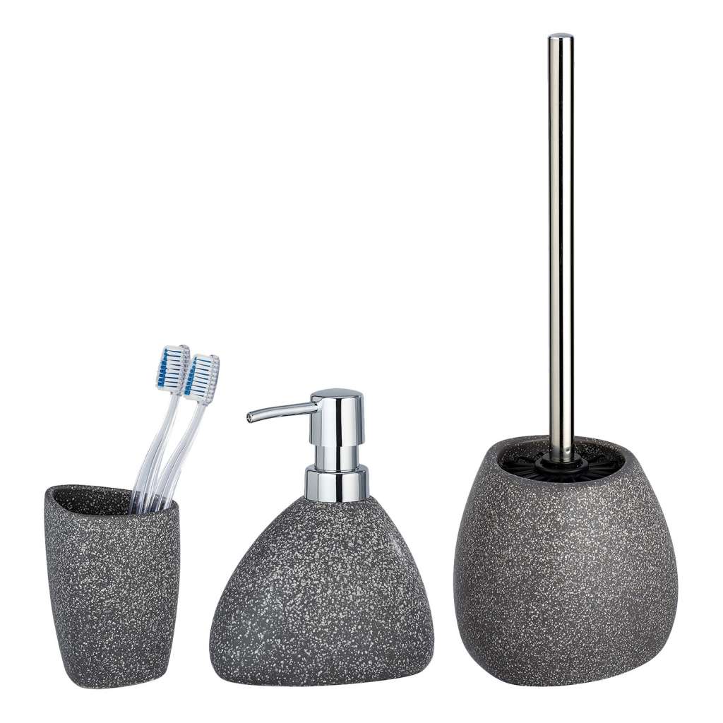 home24 Bad-Accessoire-Set Pion (3-teilig)