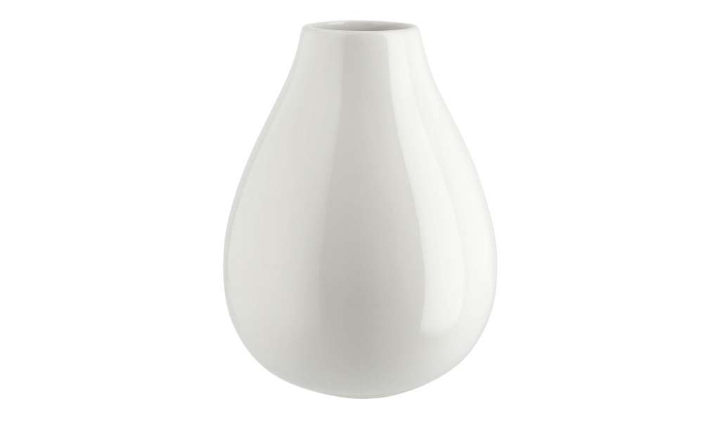 Vase ¦ weiß ¦ Keramik Ø: 14 Dekoration > Vasen - Höffner
