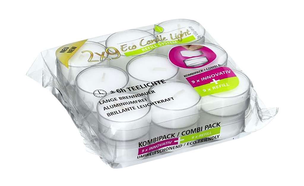 18er Pack Teelichte  Eco Candle Light ¦ weiß Dekoration > Kerzen & Lichter - Höffner